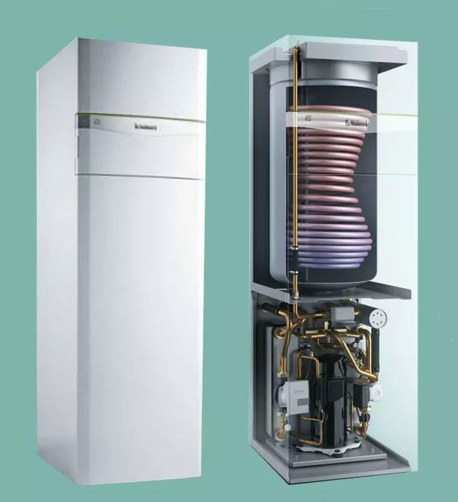 Vaillant šilumos siurblys su 175 l talpa flexoCOMPACT exclusive VWF 88/4 3 fazių