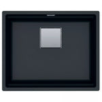 Po stalviršiu montuojama granitinė plautuvė Franke Kubus 2, KNG 110-52, Onyx