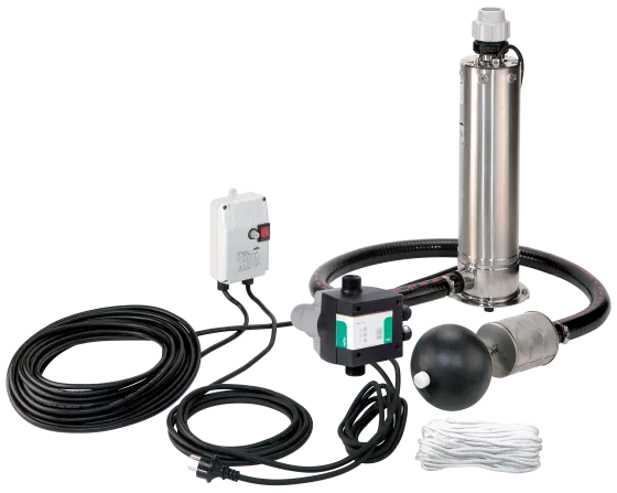 Šulinio siurblys Wilo, TWI5-SE-304EM-FS komplekte su HiControl, įsiurbimo G filtru ir 1.5 m žarna