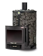 Pirties krosnelė Kalvis PR5-1 12 kw garinei, saunai, išgaubta stiklo keramika