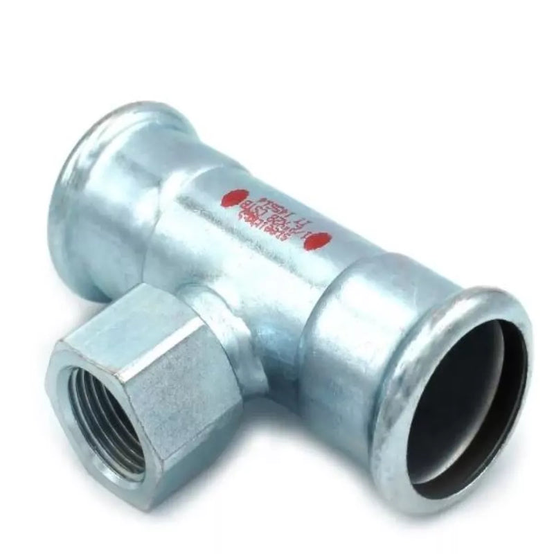 Presuojamas cinkuoto plieno trišakis vidiniu sriegiu RM Steelpress, 3/4"x54