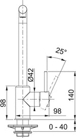 Plautuvės maišytuvas Franke Sirius L, Chromas
