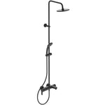 Stacionari vonios-dušo sistema Ideal Standard Cerafine O, su Ø200 galva ir rankiniu dušu, Silk Black matinė juoda