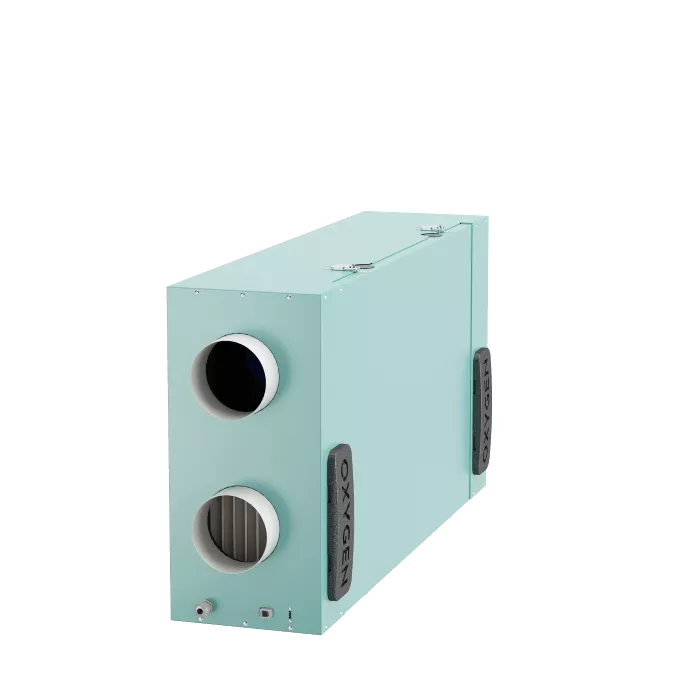 Plokštelinis rekuperatorius Oxygen Easy, palubinis, C200E, entalpinis, kairinis