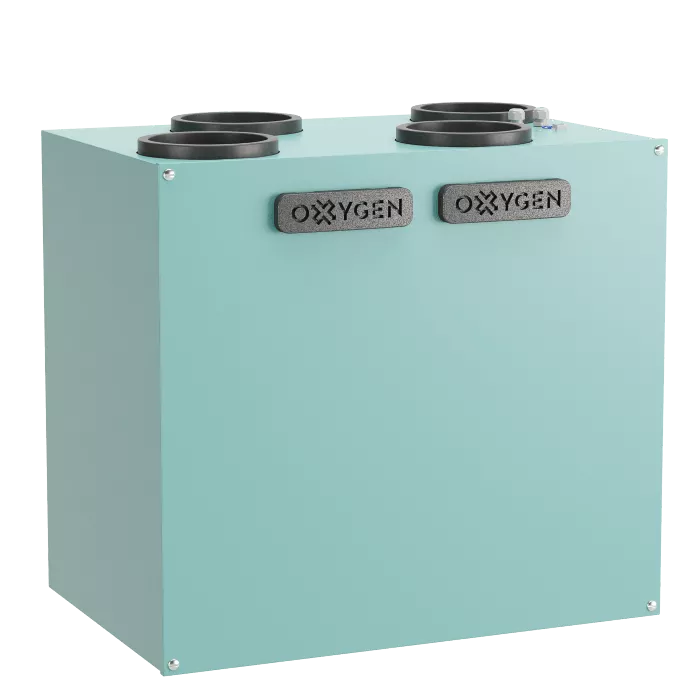 Plokštelinis rekuperatorius Oxygen Easy, vertikalus, V400E, entalpinis, dešininis