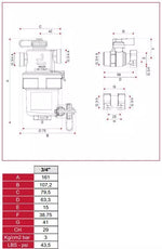 Magnetinis filtras Itap, iMag DN20