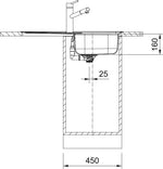 Nerūdijančio plieno plautuvė Franke Spark, SKX 611-79