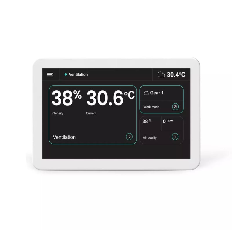 Rekuperatoriaus valdiklis Oxygen LCD SimpleTouch su WiFi ir Bluetooth, baltas