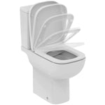 Pastatomas WC Ideal Standard i.life A RimsLS+, paaukštintas, su bakeliu ir lėtai nusileidžiančiu dangčiu