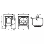 Krosnelė Seguin SAPHIR, pilka, su oro padavimu iš lauko
