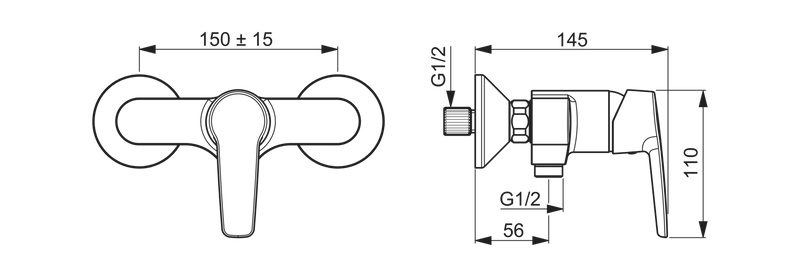 Dušo maišytuvas Saga