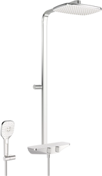 Termostatinė lietaus dušo sistema ESTETA su rankiniu dušu, chromas