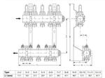 Grindinis kolektorius FHF-10F, su sr. mat., MANIFOLD 10+10