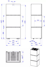 Elektrinis židinys e–LERA C 10, keramikos apdaila (sp.90002)