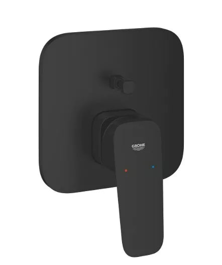 Potinkinio vonios/dušo maišytuvo Grohe Cubeo virštinkinė dalis, matinė juoda sp.