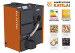 Granulinis katilas PELLET UNI 36 kW su rotac. 26 kW degikliu, sraigtu, 350 l met. bunkeriu