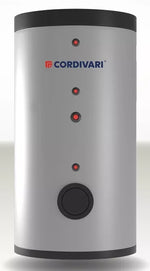 Karšto vandens šildytuvas BOLLY 2 AP WB 200 L, su dviem gyvatukais 0,4 ir 1,4 m², kieta izoliacija