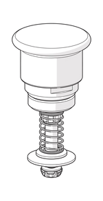 Integruojamas perjungiklis ( vonios/dušo )