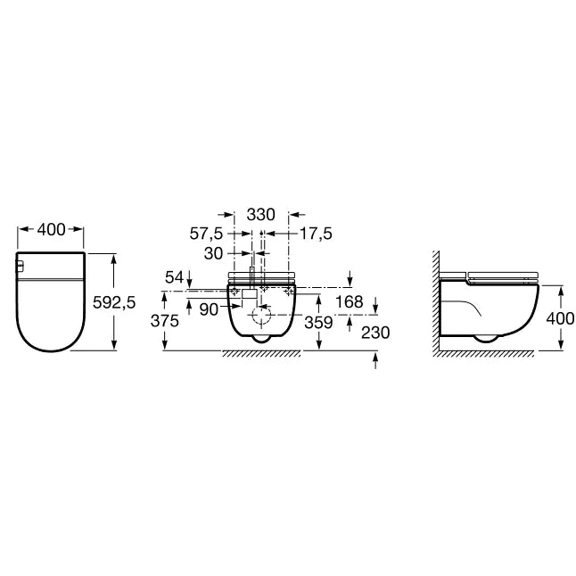 Pakabinamas unitazas IN-TANK Meridian, „L“ formos laikantysis rėmas, su sėdyne ir dangčiu Slowclose