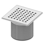 TECEdrainpoint S nerūd.plieno grotelių rėmas su dekor.grot.,quadr