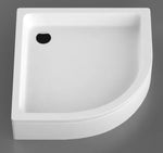 (n.k.-200211)Akmens masės dušo padėklas R-100, 100x100 cm, pusapvalis, R-550