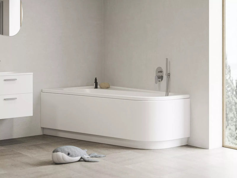 Asimetrinė vonia Ravak Chrome, 170x105, kairinė