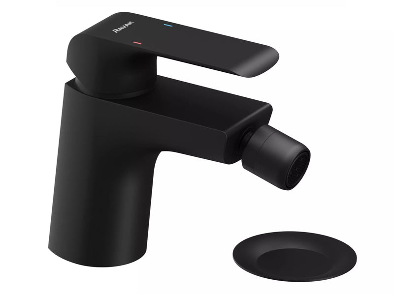 Bidė maišytuvas Ravak Flat, su dugno vožtuvu FL 055.20 juoda