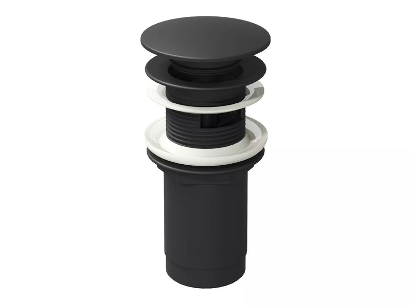 Click-Clack praustuvo sifono vožtuvas Ravak, juodas, praustuvams su persipylimu
