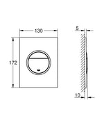 Grohe Nova Cosmopolitan S klavišas, matinė warm sunset spalva