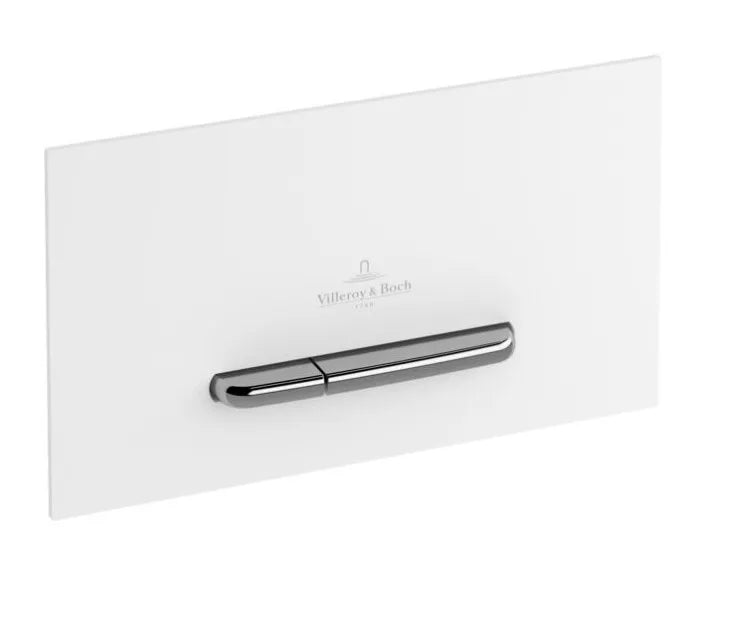 WC nuleidimo mygtukas ViConnect, baltas su chromuotu nuleidimo klavišu