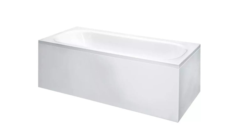 Vonia su centr nuotaku, montuoj į kairį kampą, su dešin "L" formos uždeng.