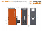 Granulinis katilas Bio Kompakt 18 kW su rotac. moduliuojamu degikliu ir integruotu 190 l bunkeriu