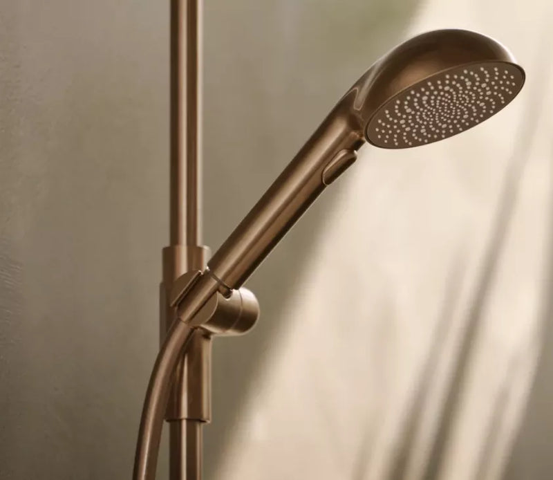 Dušo sistema Oras Aurelia 4792-81 bronzos spalva, be ekcentrinių jungčių