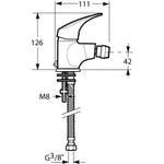 (n.g.)Bidė maišytuvas TALAS be d.v., chromas