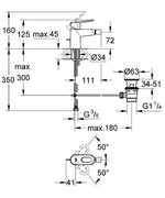Bide maišytuvas BAULOOP, chromas