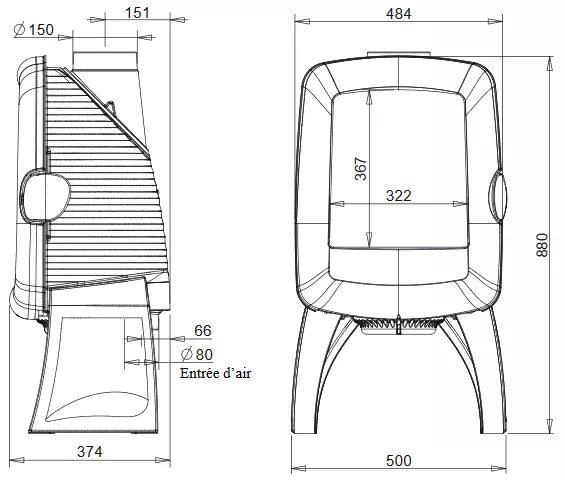 Ketinė krosnelė Invicta Elo M