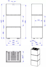 Elektrinis židinys e–LERA C 62, thermaline tamsiai pilka apdaila