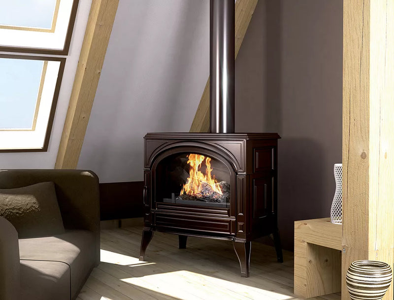 Krosnelė Seguin TOPAZE, ruda, su oro padavimu iš lauko