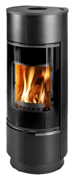 Plieninė krosnelė Thorma Atika Ceramic Plus, juodos spalvos keramika