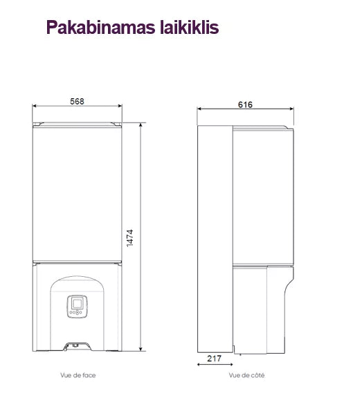 Pakabinamas ant sienos laikiklis Atlantic SYNEA DUO šilumos siurbliams