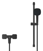 Dušo maišytuvas Grohe Cubeo su dušo stovu, matinė juoda sp.