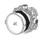 Potinkinis vonios ir dušo maišytuvo korpusas BlueBox, G1/2