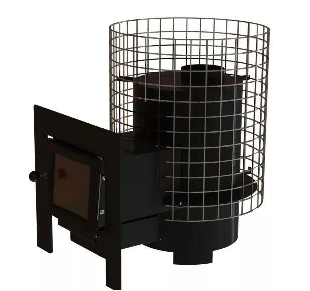 Pirties krosnelė GRANNUS 8 kW su išorine pakura