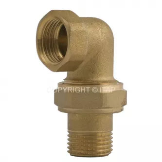 Žalvarinis išardomas sujungimas, kampu, d , 1''