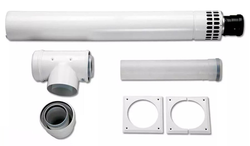 Teleskopinis oro/išmetamųjų dujų vamzdis Bosch, AZB 632/2 D100/150 su apsauga nuo vėjo