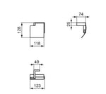 WC popieriaus laikiklis Ideal Standard, šlifuoto aukso, su dangteliu