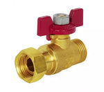 Rutulinis ventilis trumpa rankena 1/2" v/i, su laisva veržle DK