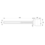 Kaitinimo elementas Gwarant 3,0 kW (vienfazis), sriegis 1 1/2" iki 70C