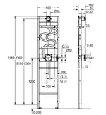 Rapido potinkinis rėmas dušui Duo (su potinkine dalimi dušo galvai)