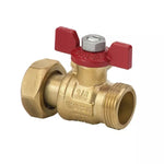 Rutulinis ventilis trumpa rankena 3/4" v/i, su laisva veržle DK